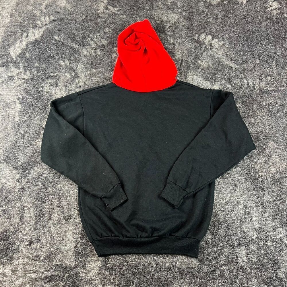 Vtg 1994 NHL Blackhawks Hoodie Bugs Bunny Taz Sweatshirt Kids 14/16 Made In USA - Picture 8 of 11